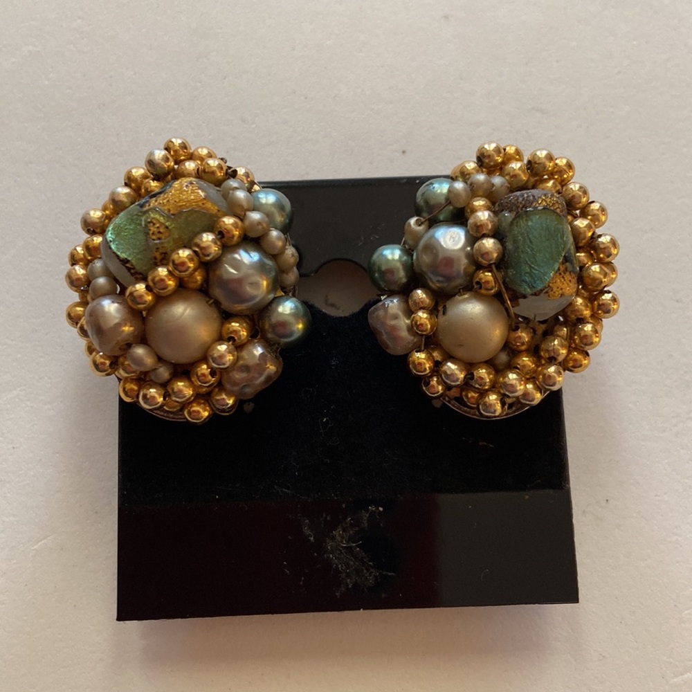 Vintage clip on Earrings from Japan